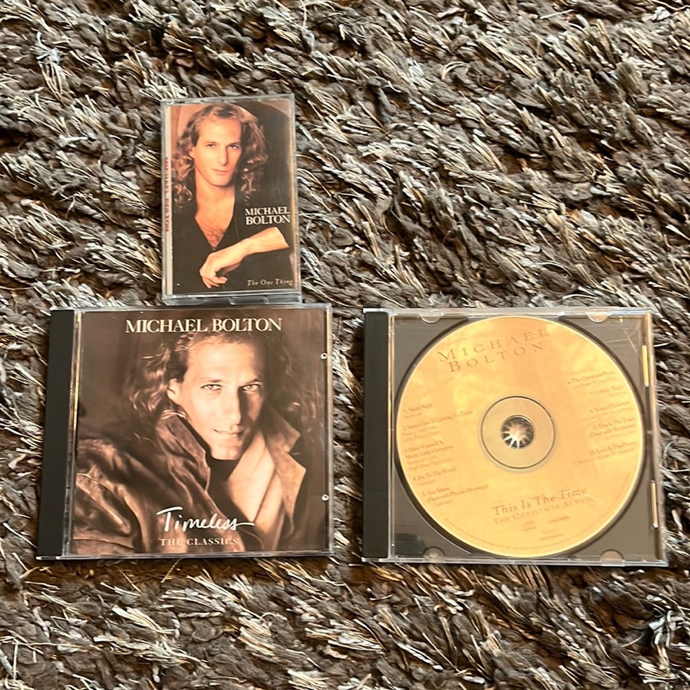 Michael Bolton lot 1 tape, 2 CD’s
